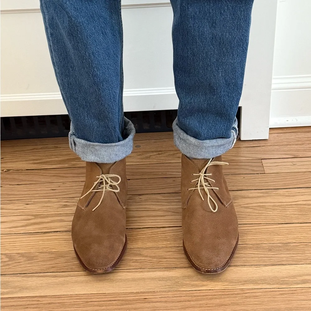 Men's Brown Suede Shoes - Picture 10 of 14